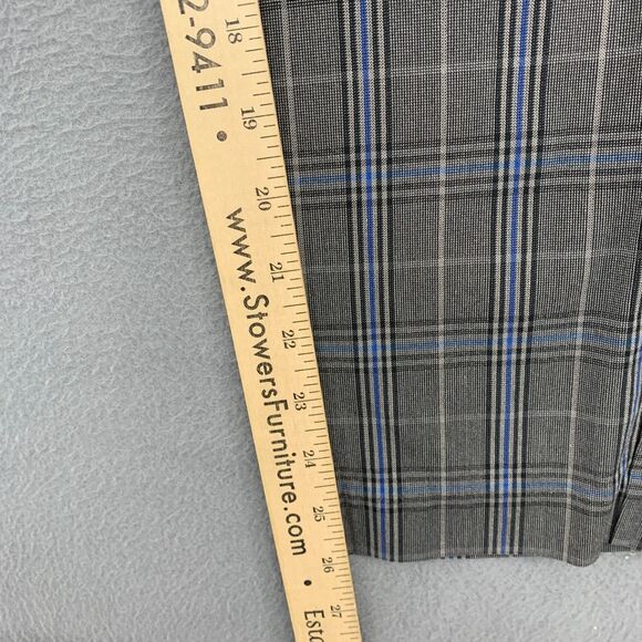 RAG & BONE New York Simone Pants Size 4 Stretch Plaid Blue Black Grey - Picture 6 of 16